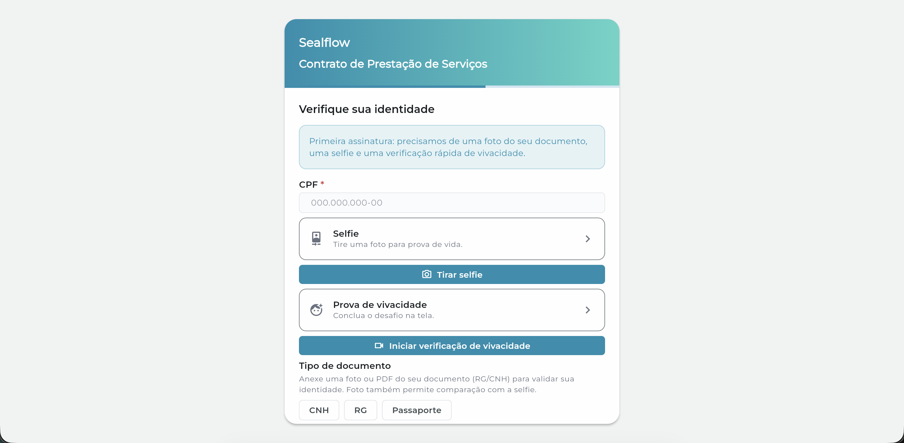 Verificação de identidade
